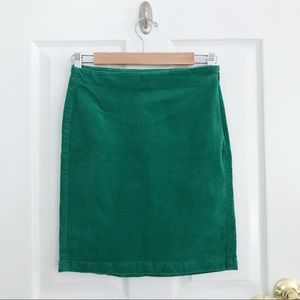 Old Navy Corduroy Emerald Green Skirt